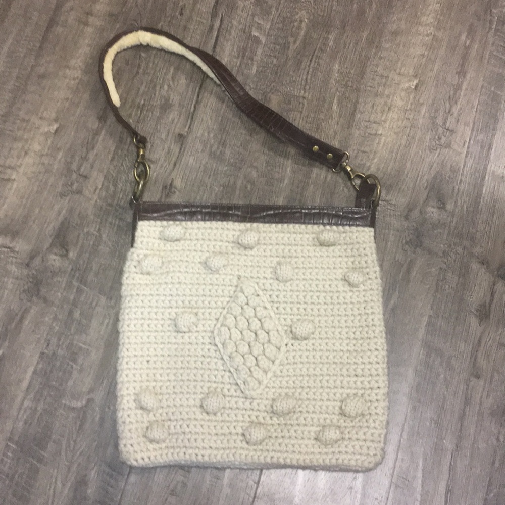 BCBG fall knit crochet purse!